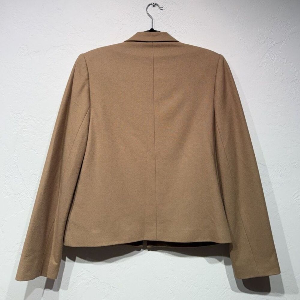 Wool Blend Blazer Women 6 Vintage Y2K Harvé Benard Camel Coat - Picture 3 of 7